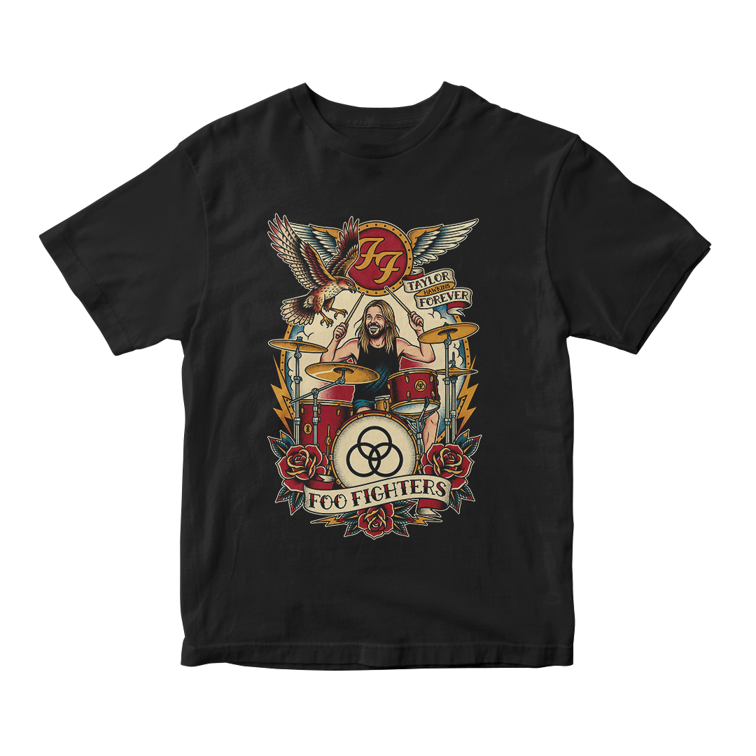Nome do produto: Camiseta Essencial Taylor Hawkins | The Hawk Lives