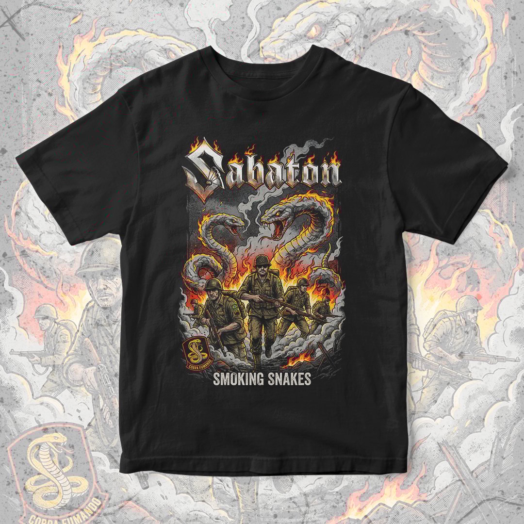 Nome do produto: Camiseta Sabaton | Smoking Snakes