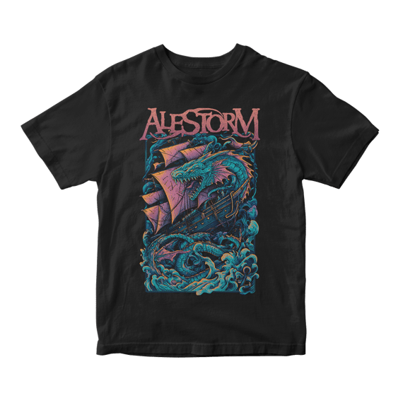 Camiseta Essencial Alestorm | Sea Serpent Strike