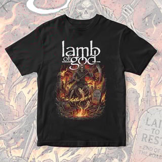 Camiseta Lamb of God | Burning Grave