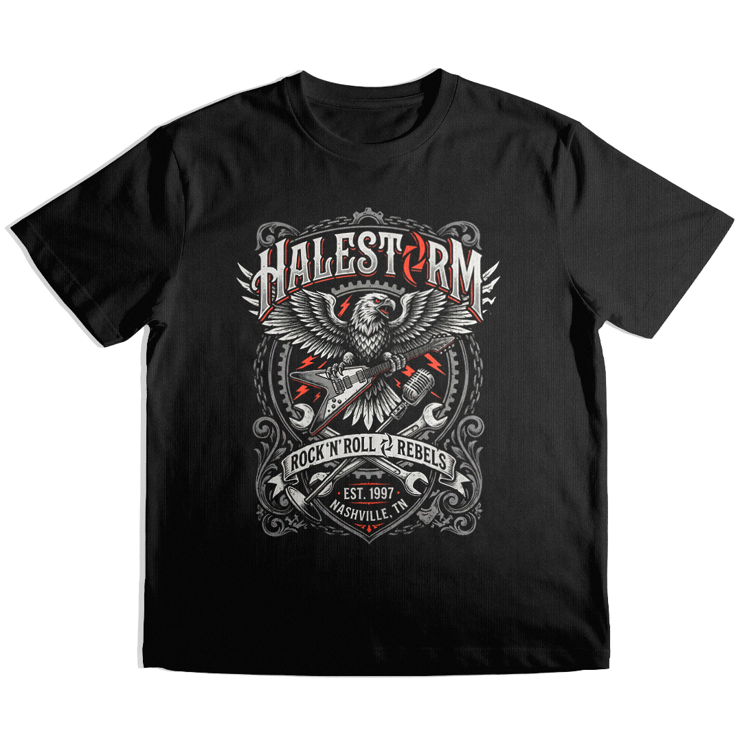 Camiseta Essencial Halestorm | Rock n Roll Rebels