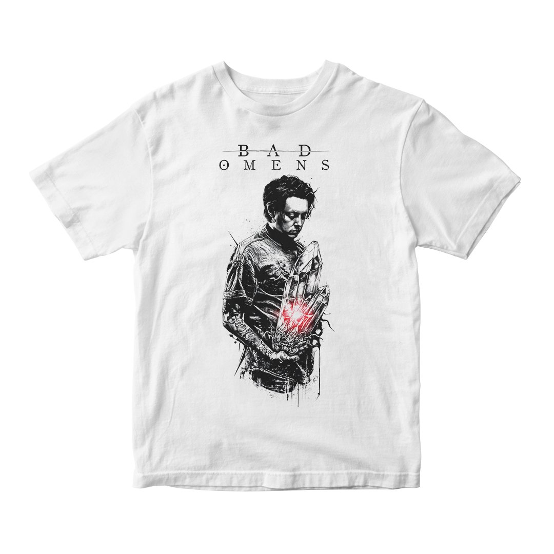 Nome do produto: Camiseta Essencial Bad Omens | Crimson Heart