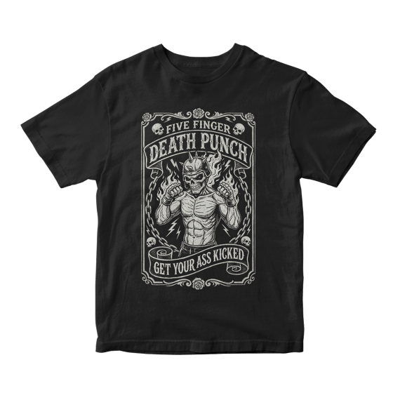 Camiseta Essencial Five Finger Death Punch | Get Your Ass Kicked
