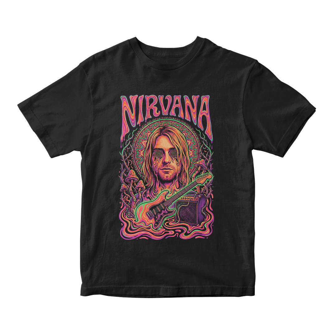 Nome do produto: Camiseta Prime Nirvana | Psychedelic Kurt