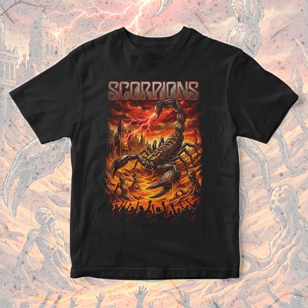 Nome do produto: Camiseta Scorpions | Desert Sting