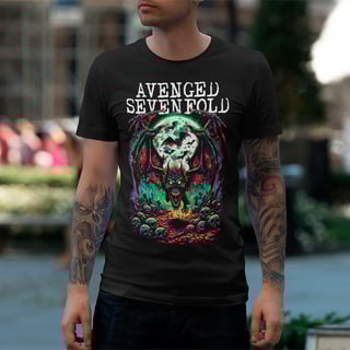 Nome do produto Camiseta Avenged Sevenfold | Bat Country