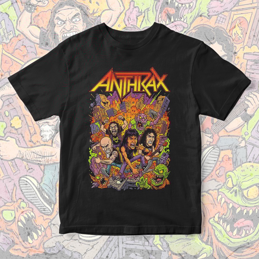 Nome do produto: Camiseta Anthrax | Gung Ho Attack