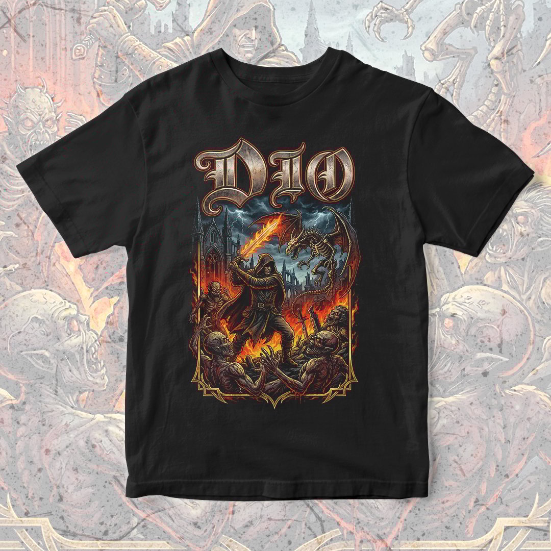 Nome do produto: Camiseta Dio | Burning Balde