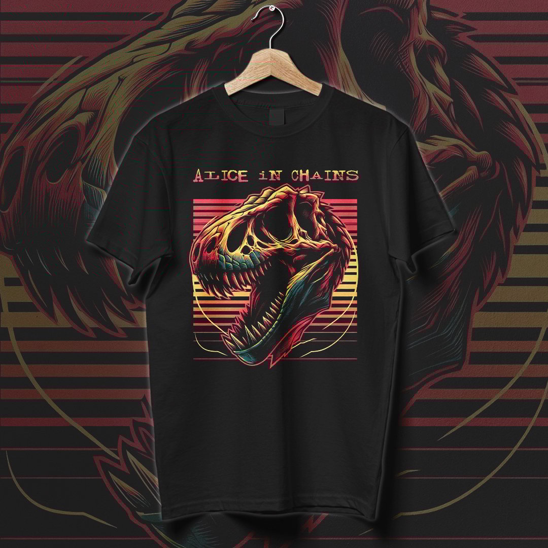 Nome do produto: Camiseta Alice in Chains | Fossil Fade