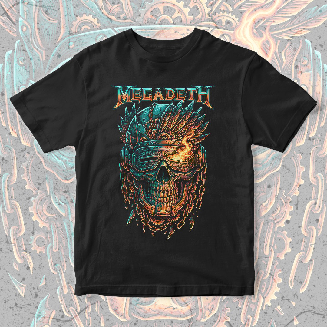 Nome do produto: Camiseta Megadeth | Flaming Vic