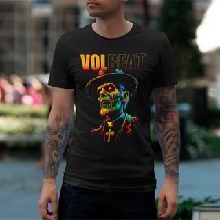 Nome do produto Camiseta Volbeat | The Outlaw Reverend
