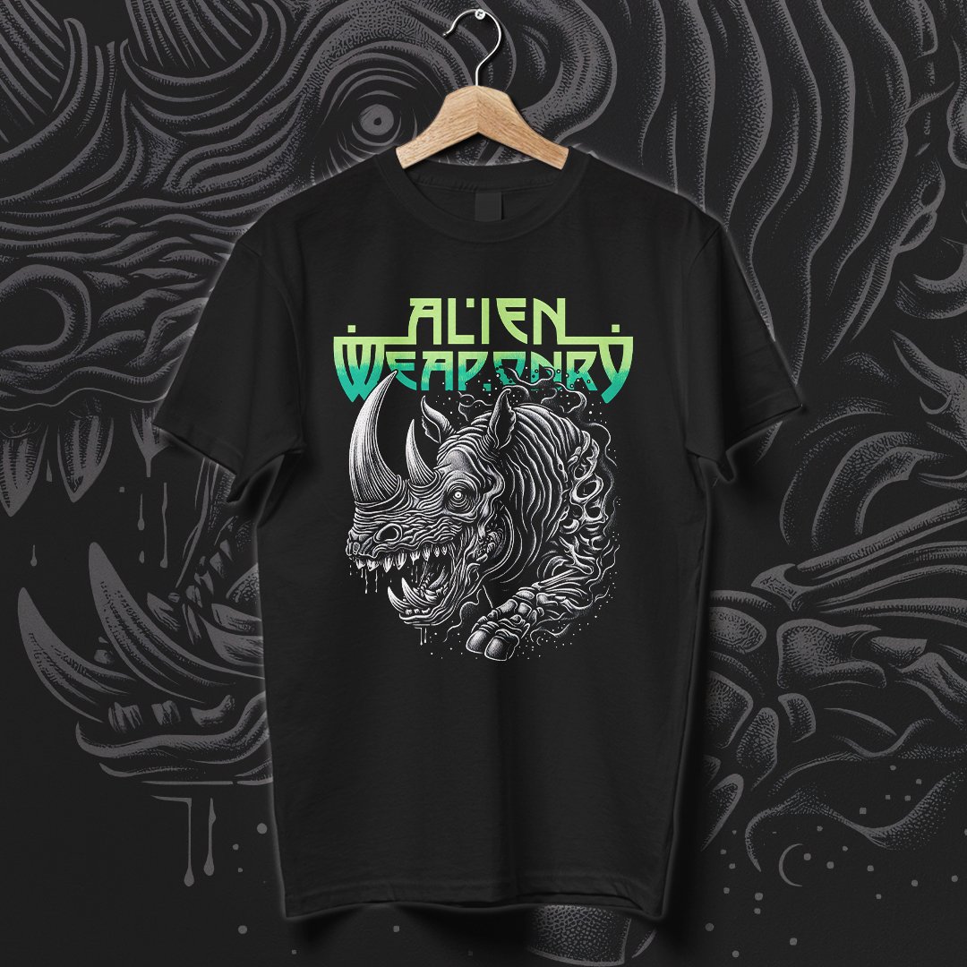 Nome do produto: Camiseta Alien Weaponry | Rhino of Ruānuku
