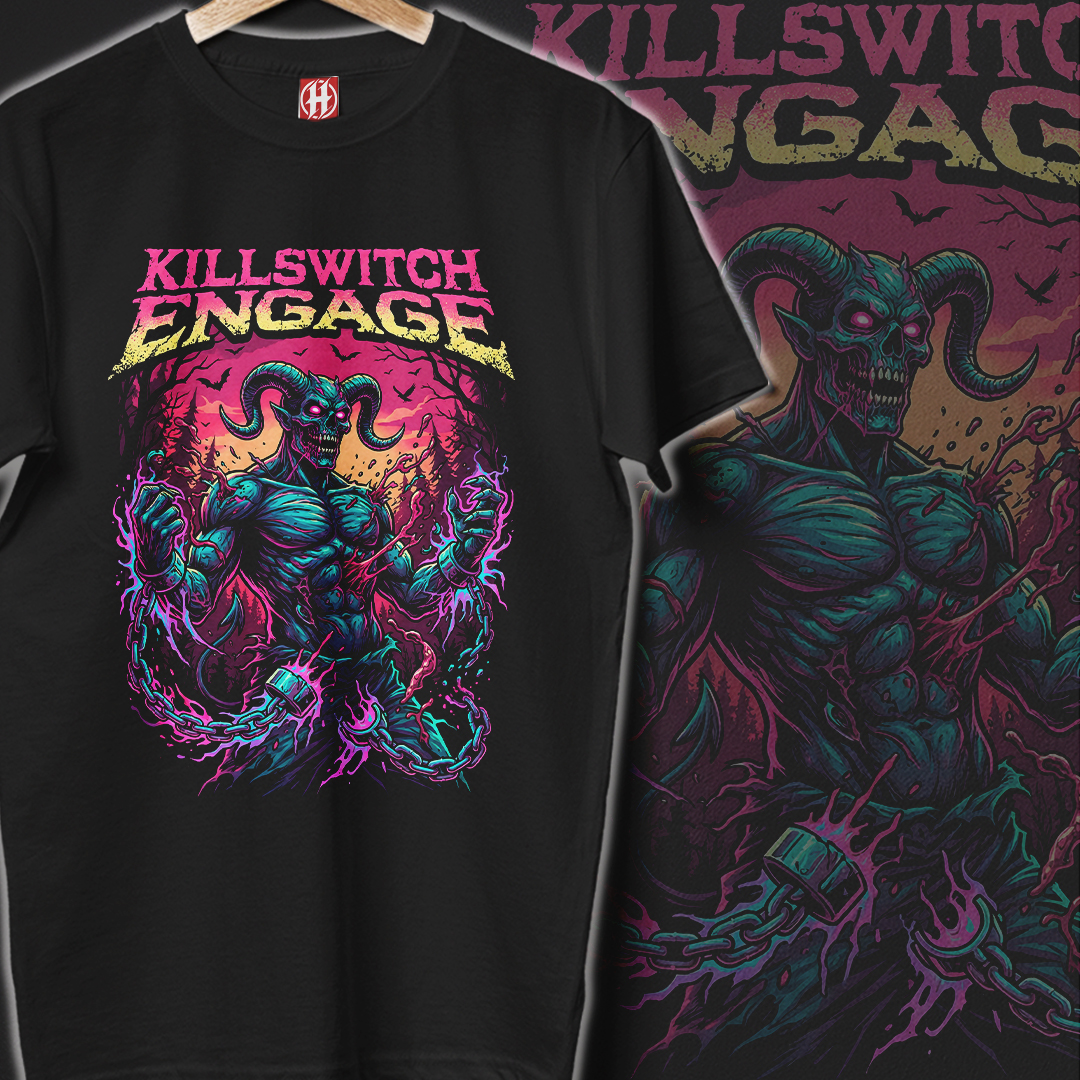T-Shirt Classic Camiseta Killswitch Engage | Unbroken Demon em