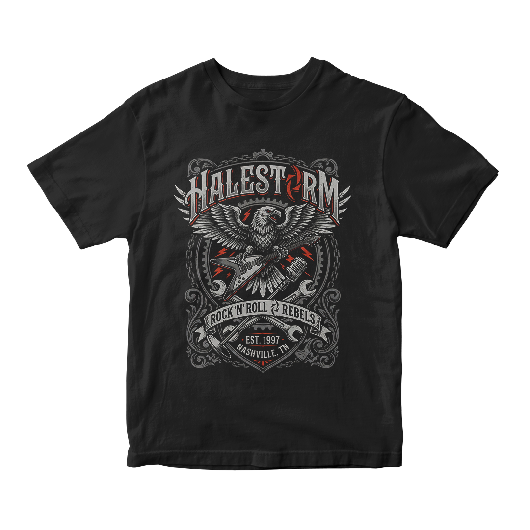 Camiseta Essencial Halestorm | Rock n Roll Rebels