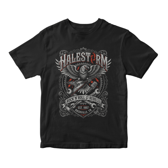 Camiseta Essencial Halestorm | Rock n Roll Rebels