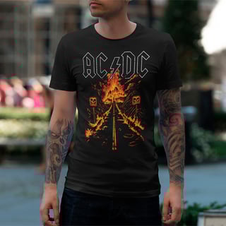 Nome do produto Camiseta AC/DC | Hell Road