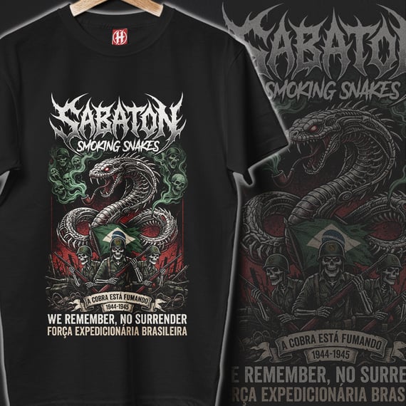 Camiseta Sabaton | Smoking Snakes #3
