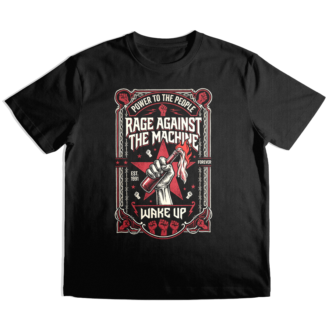 Camiseta Essencial Rage Against The Machine | Wake Up People