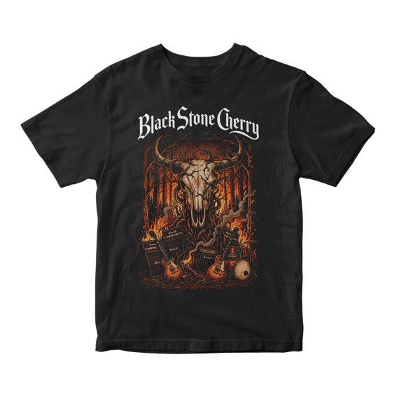 Camiseta Essencial Black Stone Cherry | Blazing Roots Concert