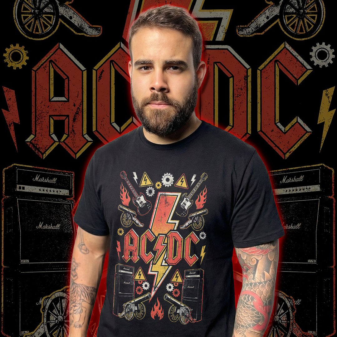 Nome do produto: Camiseta AC/DC | Danger Rock Zone