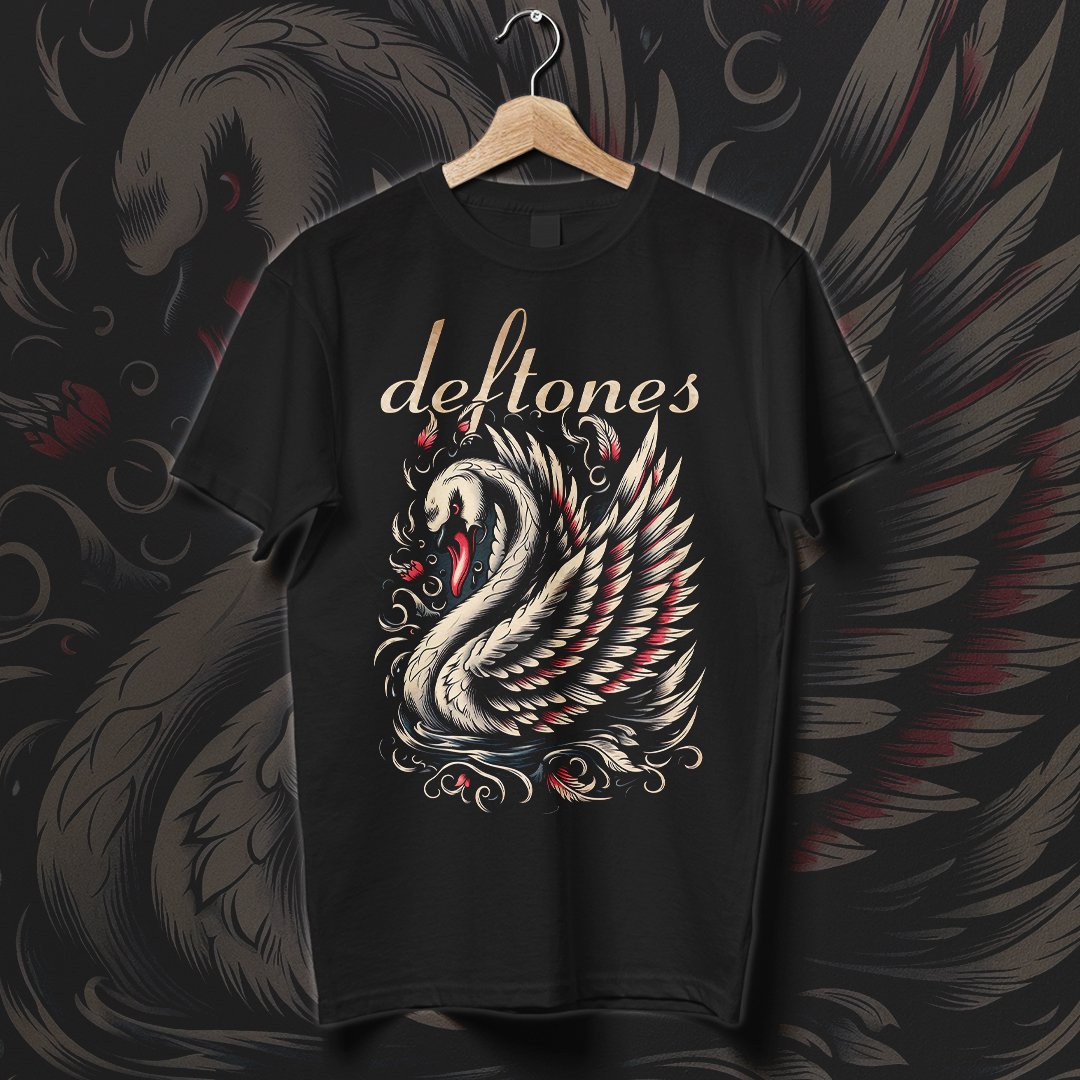 Nome do produto: Camiseta Deftones | Cherry Feather