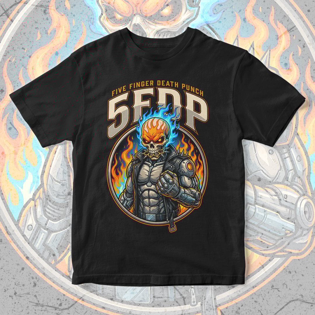 Nome do produto: Camiseta Five Finger Death Punch | Blue Rage