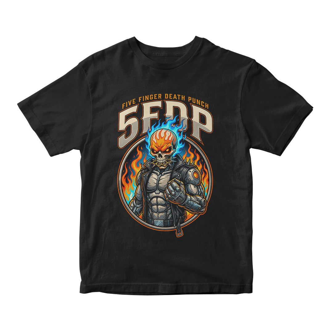 Nome do produto: Camiseta Essencial Five Finger Death Punch | Blue Rage