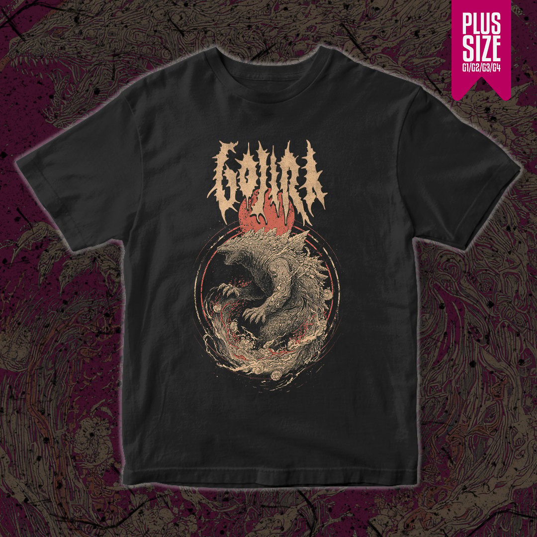 Nome do produto: Camiseta Gojira Plus Size | Godzilla Unleashed