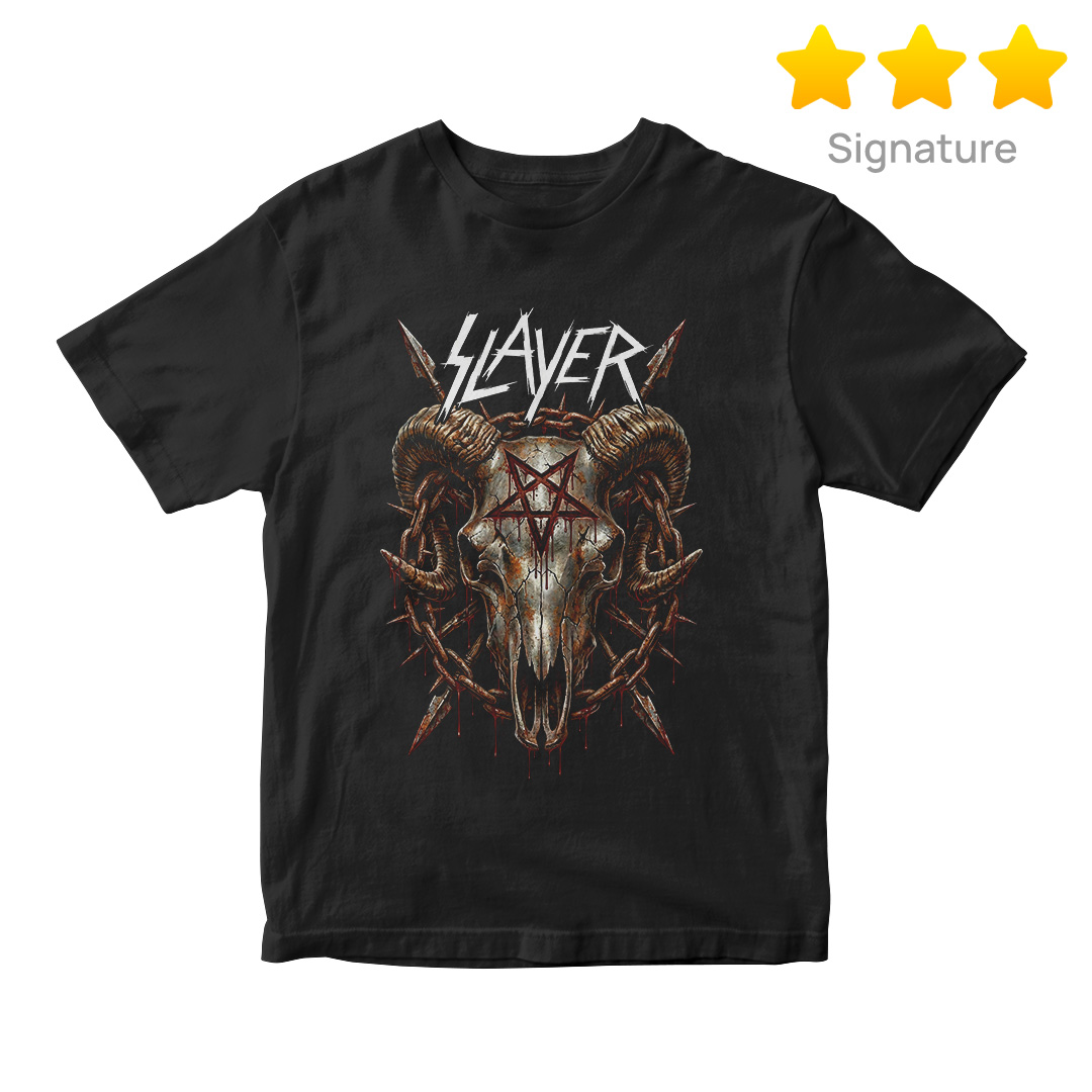 Camiseta Signature Slayer | Pentagram Skull