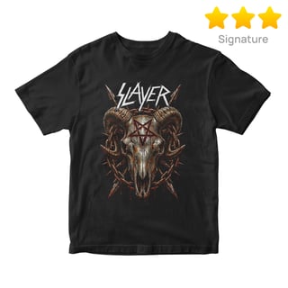 Camiseta Signature Slayer | Pentagram Skull