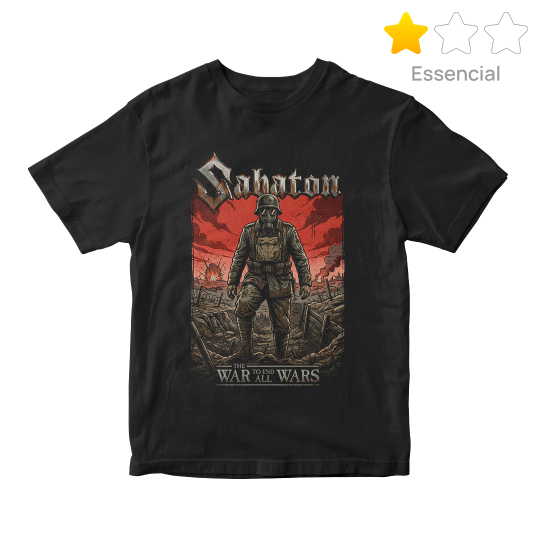 Camiseta Essencial Sabaton | The War To End All Wars