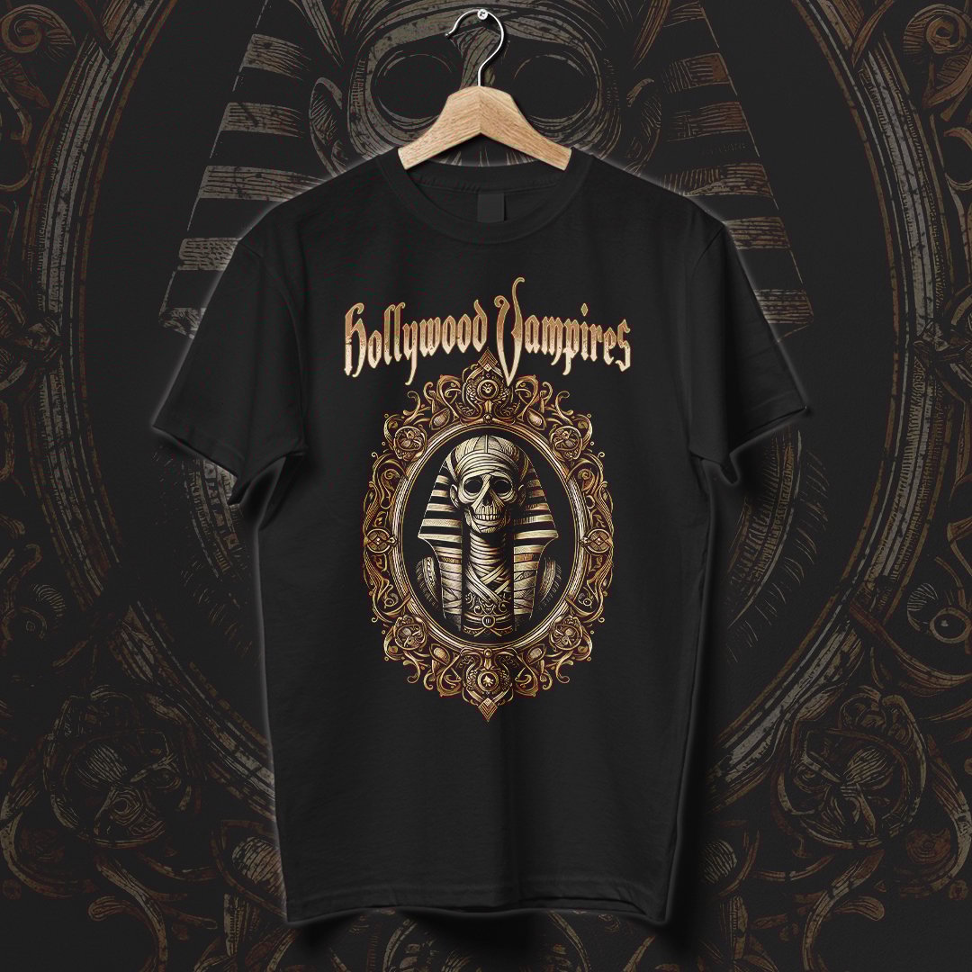 Nome do produto: Camiseta Hollywood Vampires | Crowned in Dust
