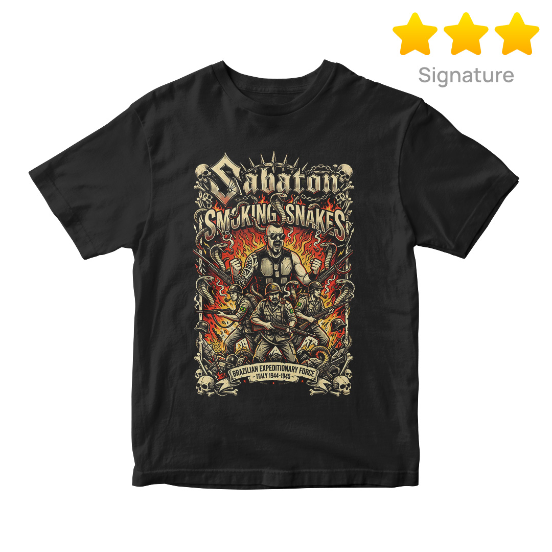 Camiseta Signature Sabaton | Smoking Snakes #2
