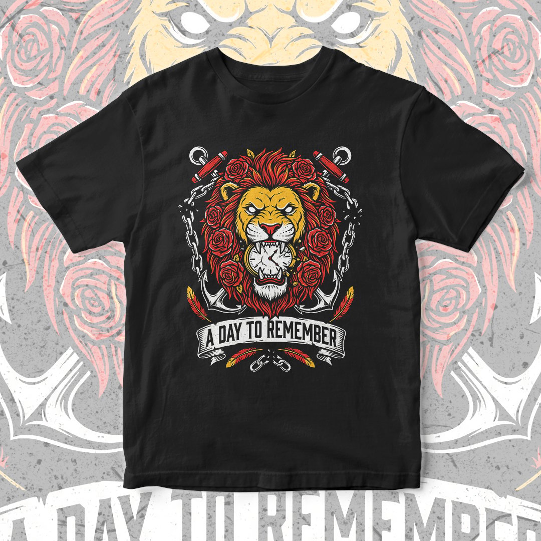 Nome do produto: Camiseta A Day To Remember | Time Of The Lion