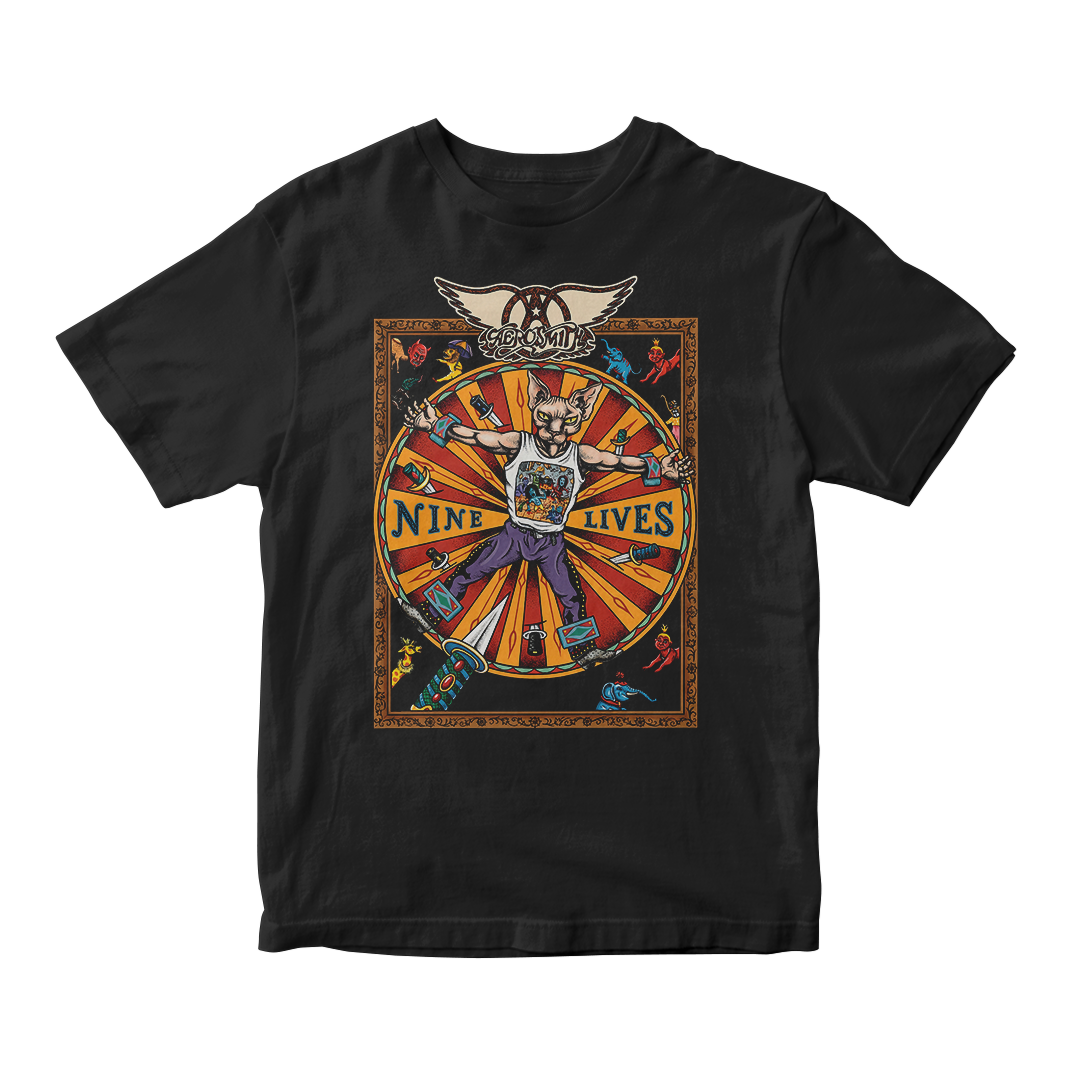 Nome do produto: Camiseta Essencial Aerosmith | Nine Lives