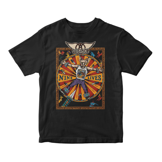 Camiseta Essencial Aerosmith | Nine Lives