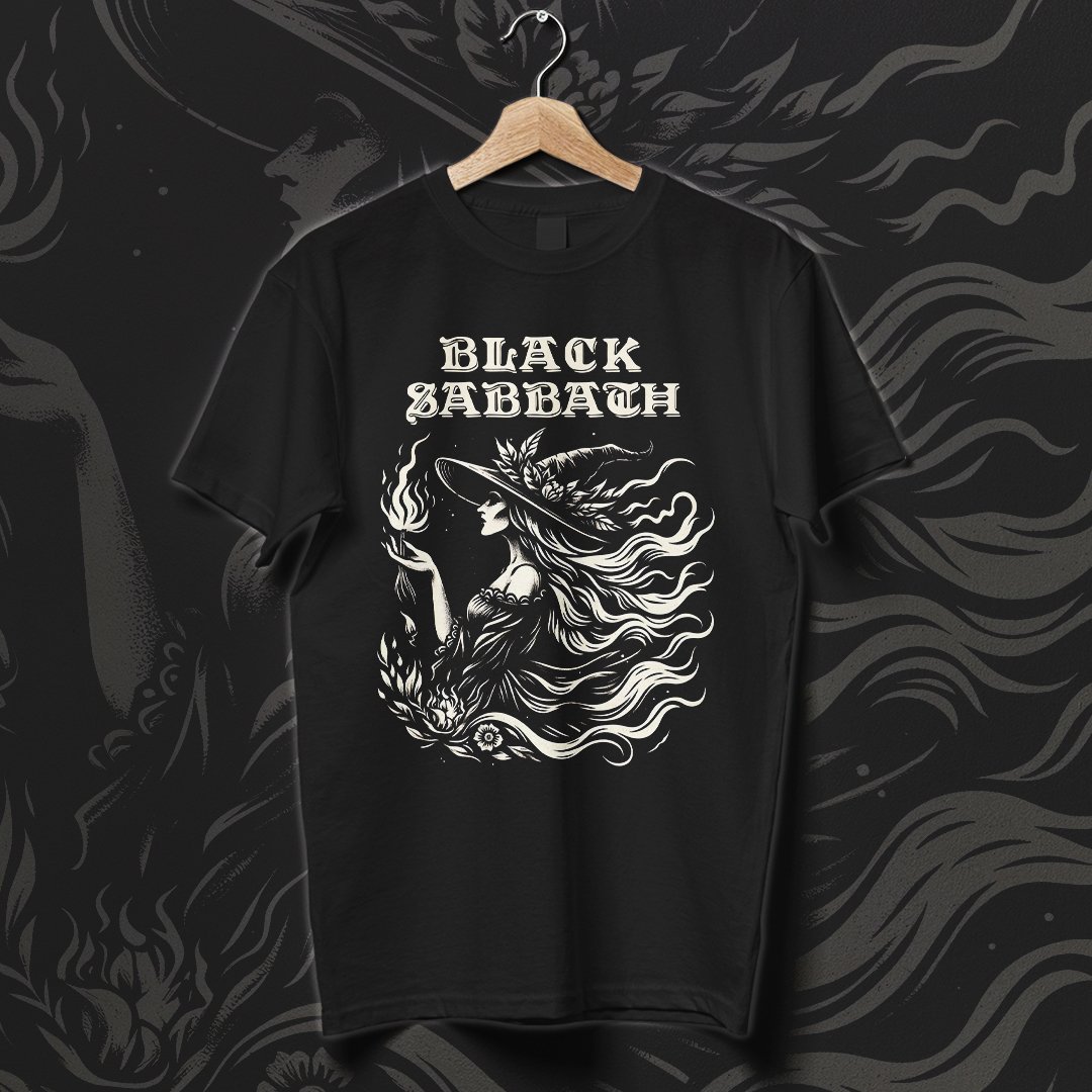 Nome do produto: Camiseta Black Sabbath | Witch Flame