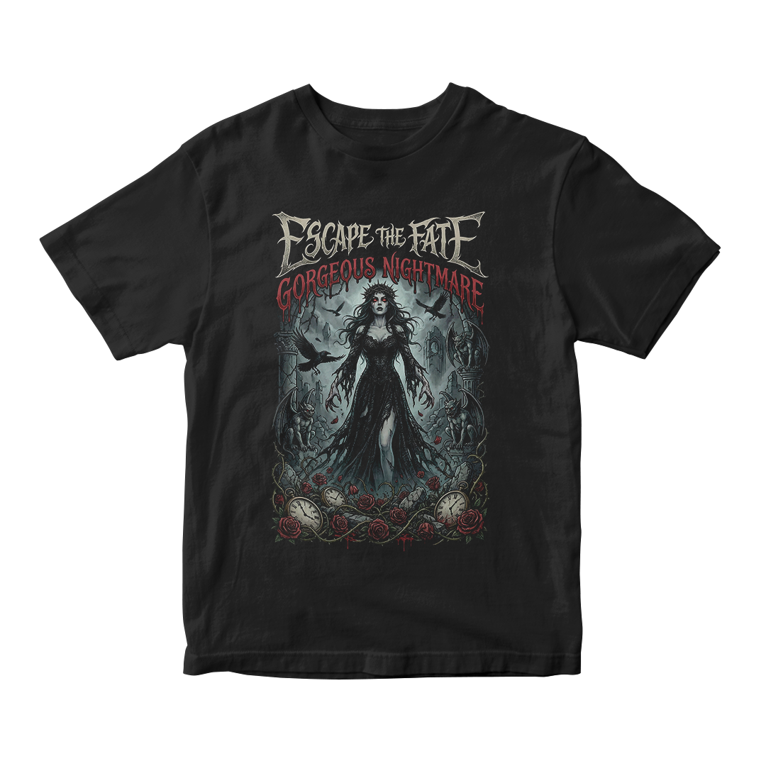 Camiseta Essencial Escape The Fate | Gorgeous Nightmare