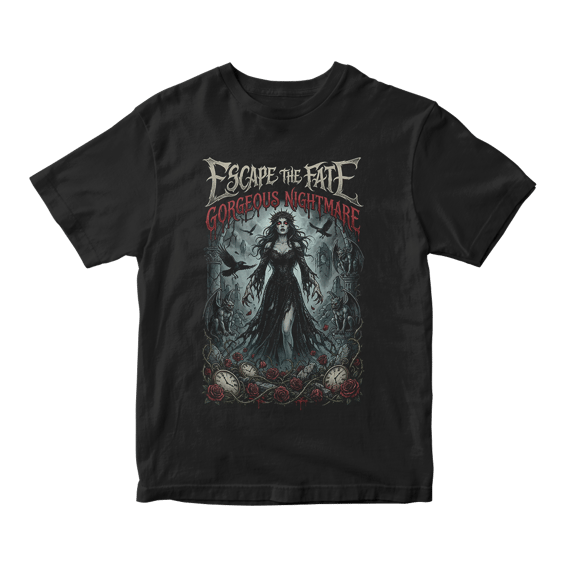 Camiseta Essencial Escape The Fate | Gorgeous Nightmare