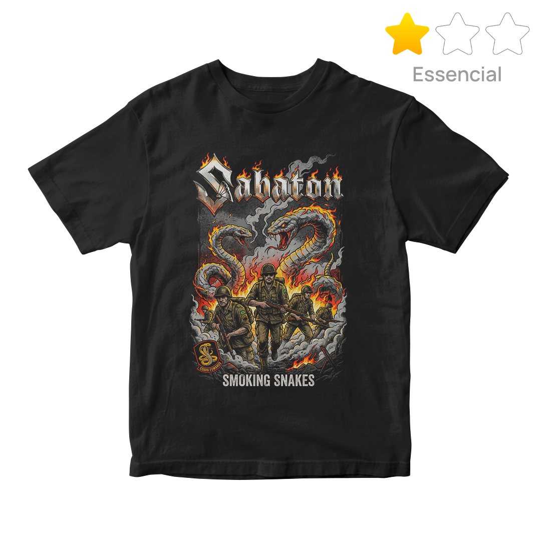 Camiseta Essencial Sabaton | Smoking Snakes