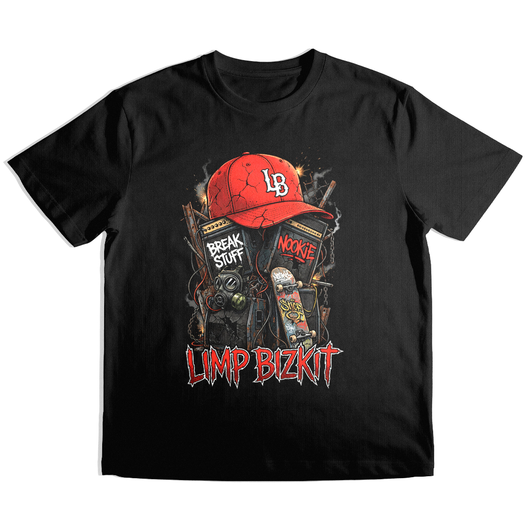 Camiseta Essencial Limp Bizkit | Red Cap Anarchy