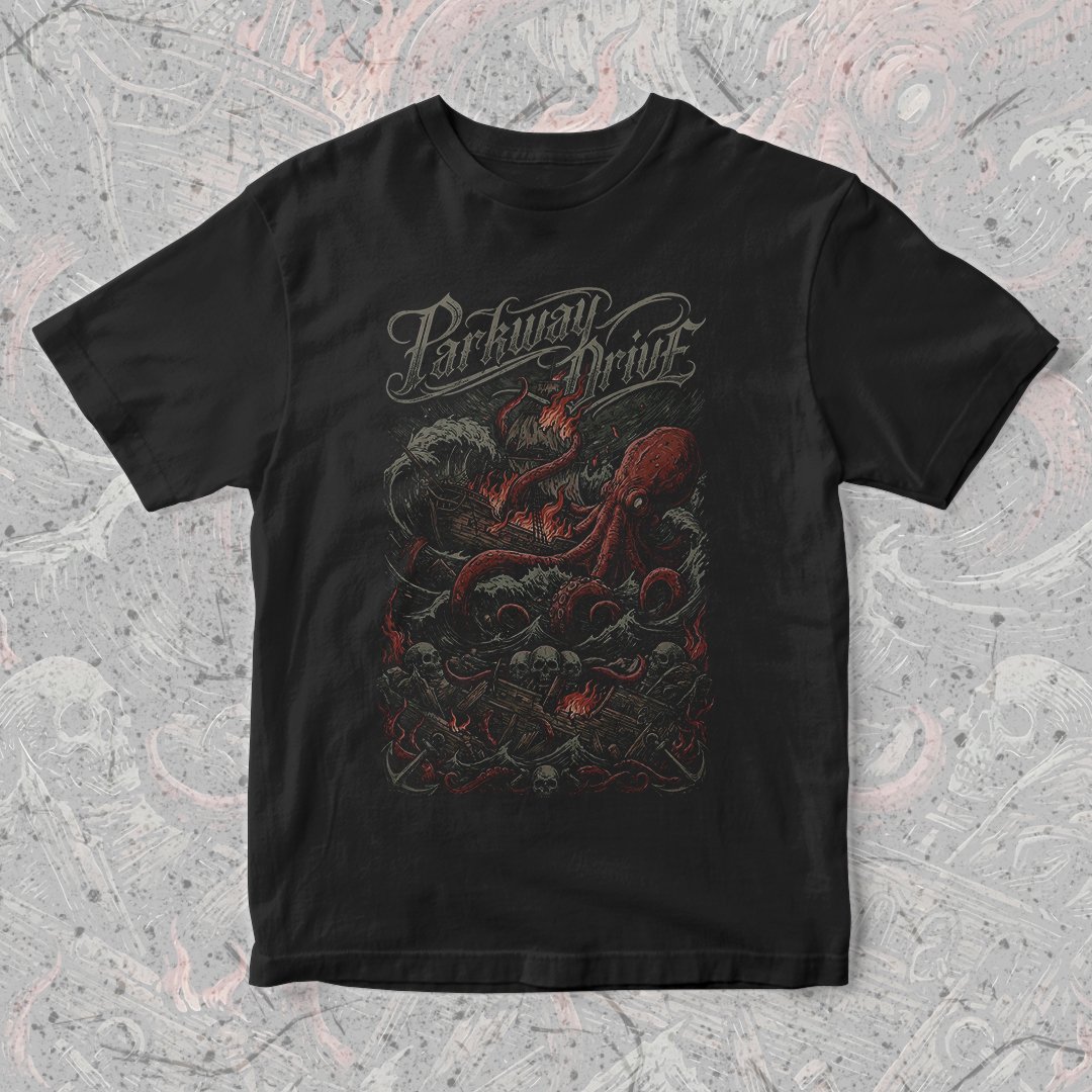 Nome do produto: Camiseta Parkway Drive | Kraken Rage