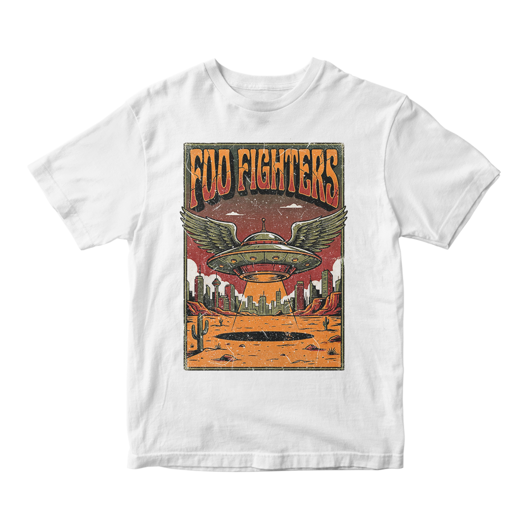 Nome do produto: Camiseta Essencial Foo Fighters | Flying Fortress