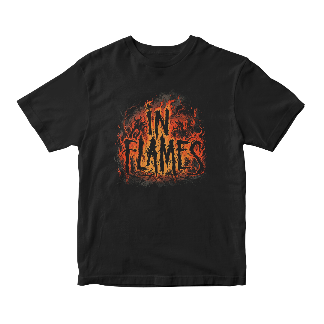 Camiseta Essencial In Flames | Burning Logo