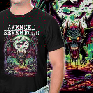 Nome do produto Camiseta Avenged Sevenfold | Bat Country
