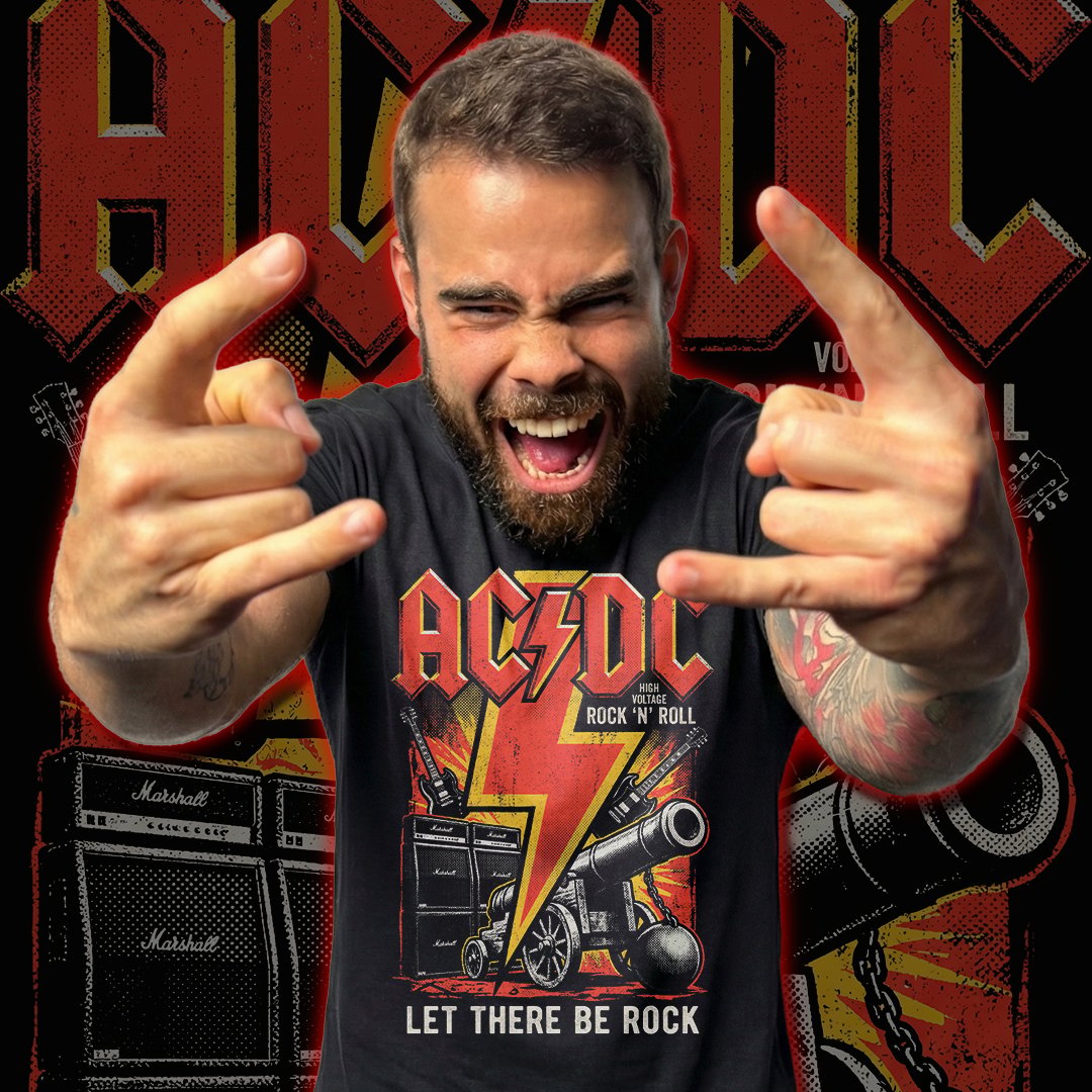 Nome do produto: Camiseta AC/DC | Let There Be Rock