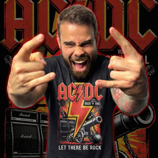 Nome do produto Camiseta AC/DC | Let There Be Rock