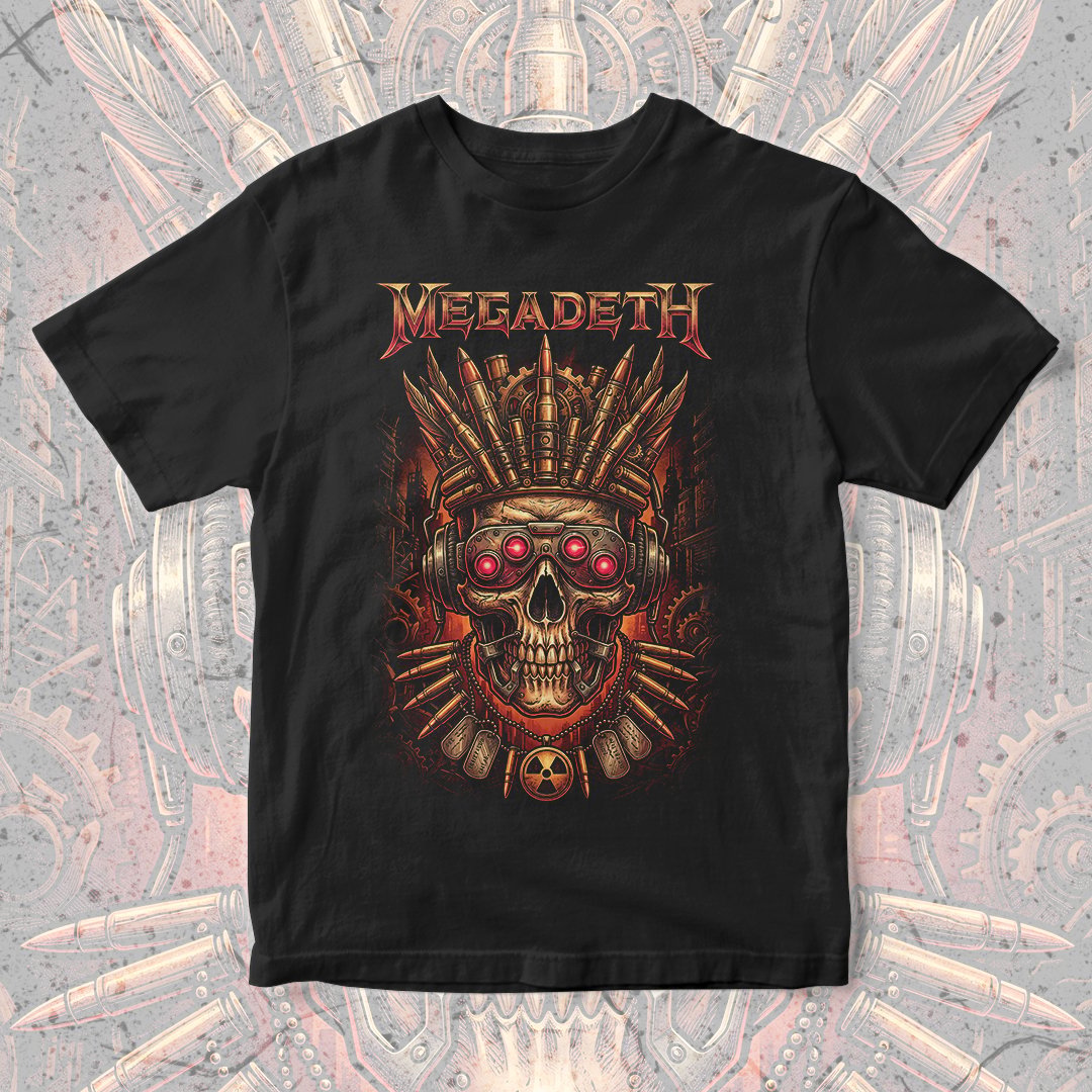 Nome do produto: Camiseta Megadeth | Bullet Crown