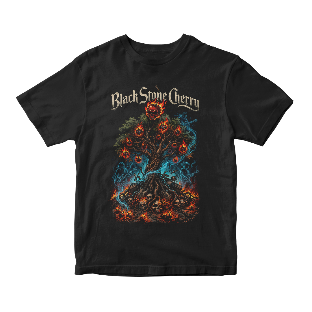Nome do produto: Camiseta Essencial Black Stone Cherry | Infernal Blossom