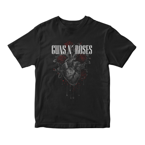 Camiseta Essencial Guns n Roses | Heart of Roses